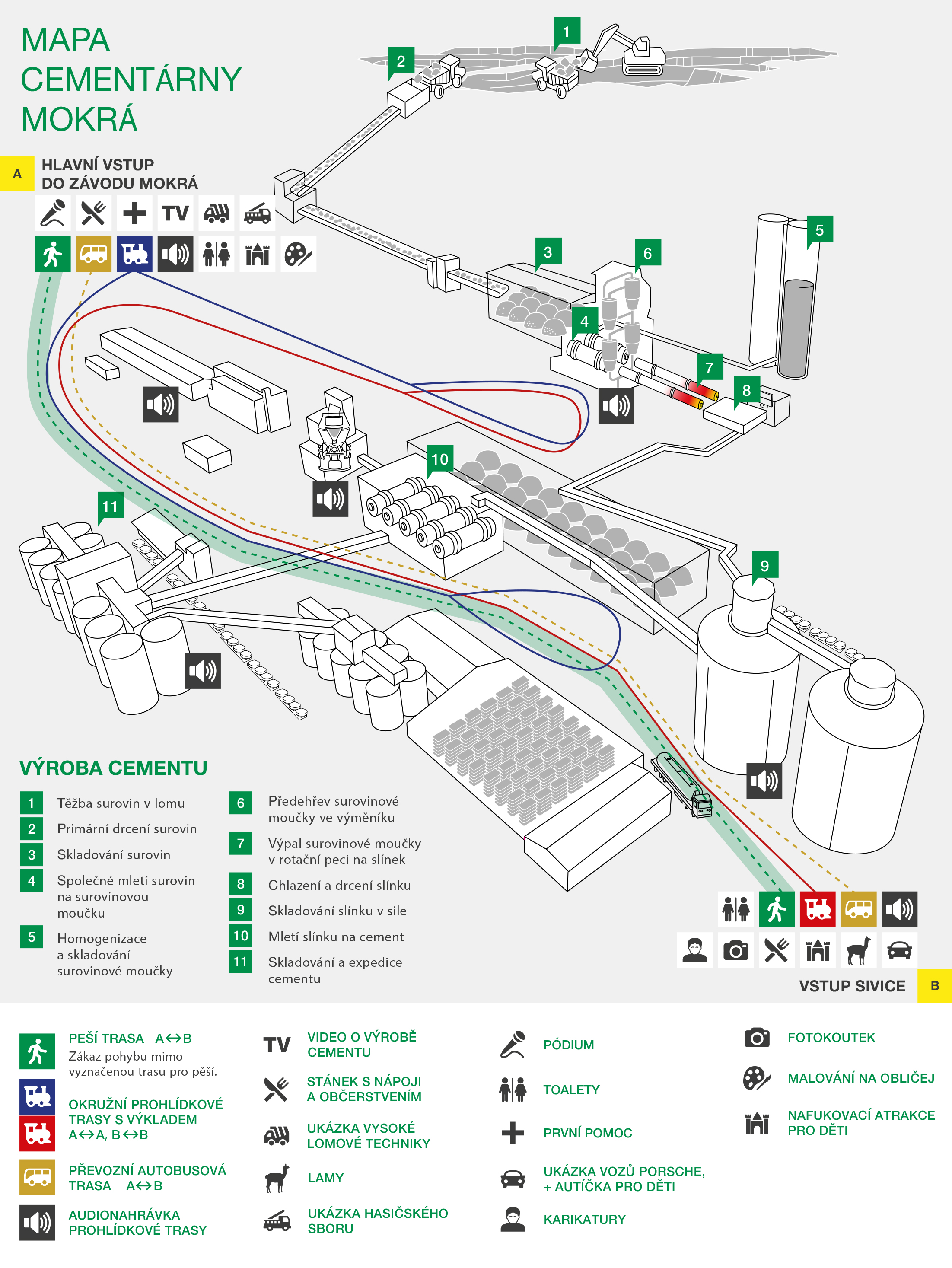 Mapa cementárny Mokrá DOD 2023